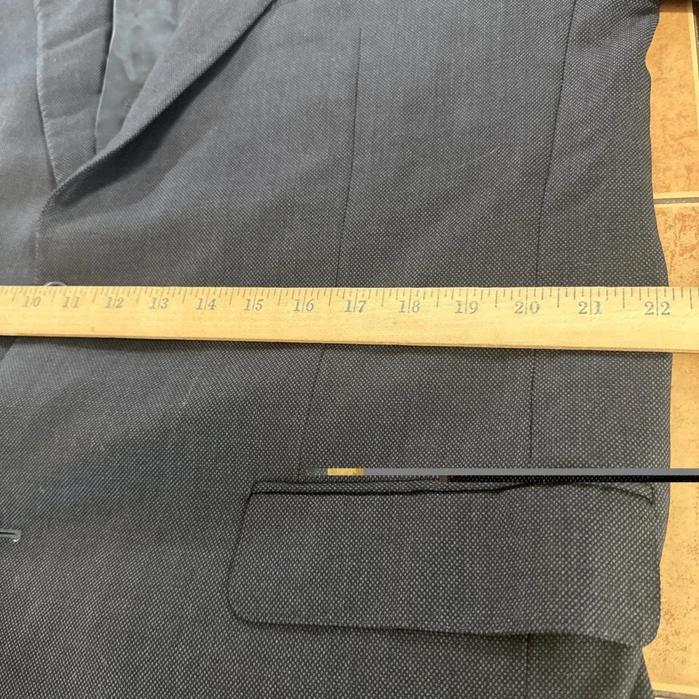 Jos A Bank Signature Gold 2 Piece Gray Birdseye Wool Suit 44XL Pants 40 x 34